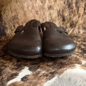 Birkenstock | Shoes | Birkenstock Mens Boston Brown Leather  display picture 1